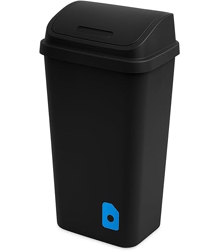 Amazon.com: Sterilite Wastebasket SWINGTOP BLK 13GA 10899004